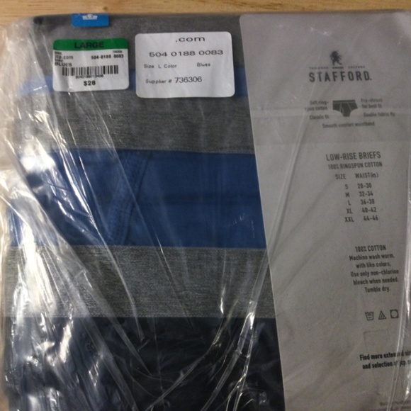 Last package of Stafford LowRise Briefs … new in package - Picture 8 of 8